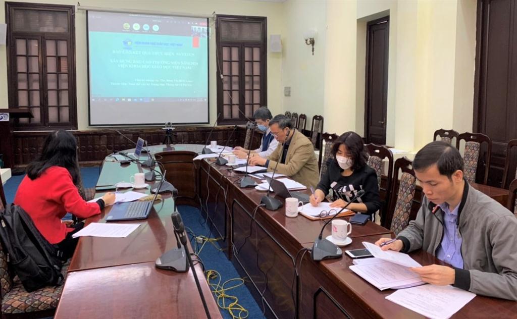 Nhiệm vụ thường xuyên theo chức năng “Xây dựng Báo cáo thường niên năm 2020 của Viện Khoa học Giáo dục Việt Nam”